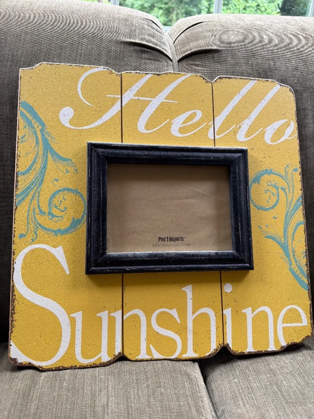 Vintage Pier One hanging frame